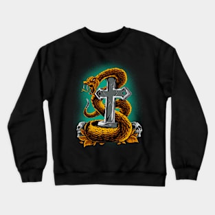 Snake Gold Crewneck Sweatshirt